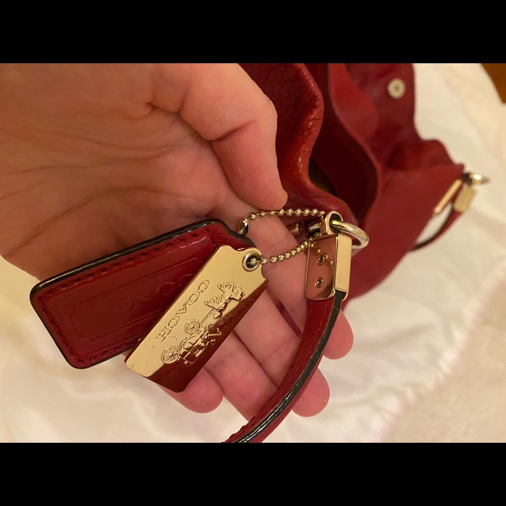 Coach Phoebe Red Leather shoulder Bag - Picture 4 of 12